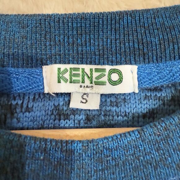 Kenzo Paris Sweater Womens Blue Tiger Jungle Crewneck Sweatshirt Sz S - Picture 2 of 16